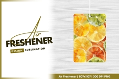 Watercolor Citrus Fruit Slices Orange Lemon air freshener Product Image 1