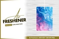 Abstract Fluid Art in Blue and Pink Swirls air freshener Product Image 1