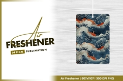 Japanese Wave Pattern Illustration with air freshener Product Image 1
