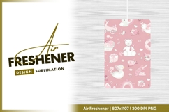 Pink Baby Themed Pattern with Teddy air freshener Product Image 1