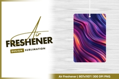 Abstract Wavy Lines in Purple Pink and air freshener Product Image 1