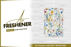 Watercolor Floral Pattern Colorful Flowers air freshener Product Image 1