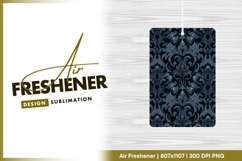 Dark Blue Damask Pattern with Floral and air freshener Product Image 1