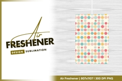 Pastel Polka Dot Pattern on Cream Background air freshener Product Image 1