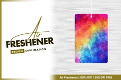 Abstract Rainbow Color Swirls with Vein air freshener Product Image 1
