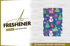 Festive Christmas Pattern Snowmen Gift air freshener Product Image 1