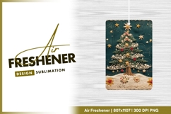 Embroidered Christmas Tree with Stars and air freshener Product Image 1