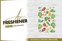 Watercolor Vegetables Pattern with Carrots air freshener Product Image 1