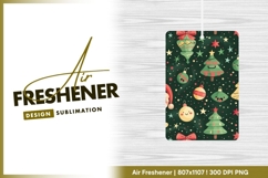 Festive Christmas Pattern with Ornaments air freshener Product Image 1
