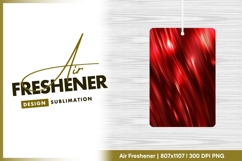 Abstract Red Metallic Texture with Diagonal air freshener Product Image 1
