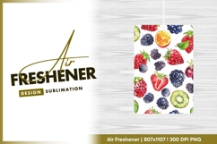 Watercolor Fruit Pattern with Strawberries air freshener Product Image 1