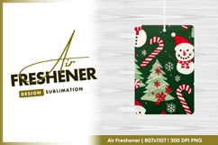 Festive Christmas Pattern with Snowmen air freshener Product Image 1