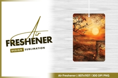 Autumnal Landscape with Birds Silhouettes air freshener Product Image 1