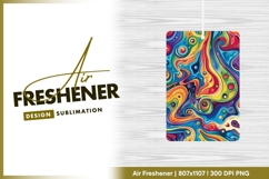 Abstract Swirling Colorful Shapes and air freshener Product Image 1