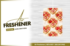 Watercolor Heart Shaped Cherry Pies air freshener Product Image 1