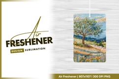 Embroidered Landscape Scene with Tree air freshener Product Image 1