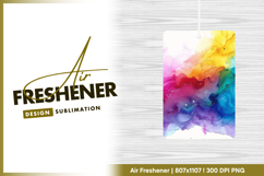 Colorful alcohol ink texture air freshener png Product Image 1