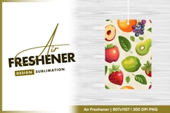 Colorful cartoon fruit seamless pattern air freshener Product Image 1
