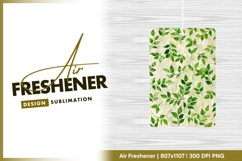 Green leaves pattern botanical background air freshener png Product Image 1