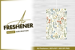Watercolor wildflower meadow seamless pattern air freshener Product Image 1
