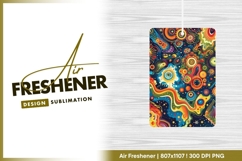 Vibrant colorful abstract pattern background air freshener Product Image 1