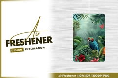 Tropical parrot in lush jungle foliage air freshener Product Image 1
