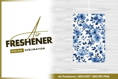 Blue floral seamless pattern air freshener png Product Image 1