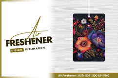 Embroidered floral design air freshener png Product Image 1