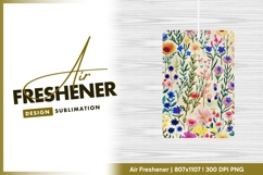 Colorful wildflower meadow pattern air freshener Product Image 1
