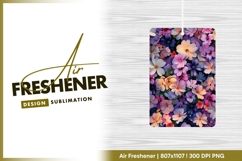 Colorful flower arrangement background air freshener png Product Image 1