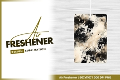 Black beige abstract fluid ink background air freshener Product Image 1