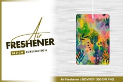 Vibrant botanical painting colorful abstract air freshener Product Image 1