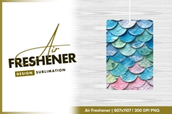 Mermaid scale pattern colorful artistic air freshener png Product Image 1