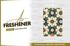 Decorative islamic geometric seamless pattern air freshener Product Image 1
