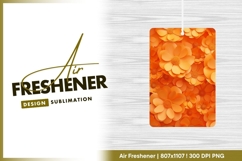 Seamless pattern of orange paper flowers air freshener Product Image 1