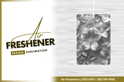 Elegant white floral embossed seamless air freshener Product Image 1