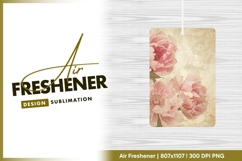 Vintage pink peonies floral background air freshener Product Image 1