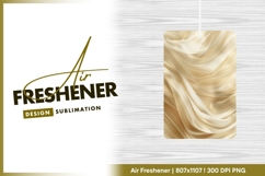 Flowing golden silk fabric luxury background air freshener Product Image 1