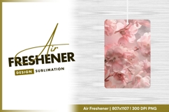 Delicate pink flowers floral arrangement air freshener png Product Image 1