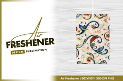 Ornate floral seamless pattern air freshener png Product Image 1