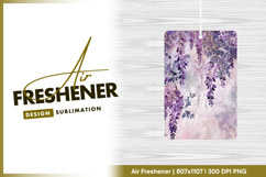 Watercolor wisteria floral design air freshener png Product Image 1