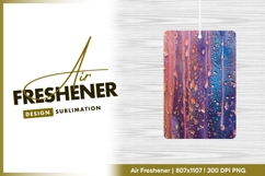 Colorful gradient with water droplets air freshener png Product Image 1