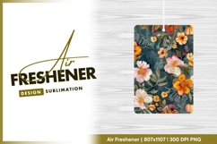 Floral pattern background with flowers and air freshener png Product Image 1