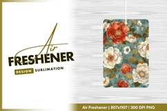 Floral pattern wallpaper style air freshener png Product Image 1