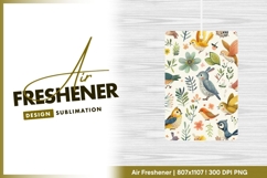 Birds and floral seamless pattern air freshener Product Image 1
