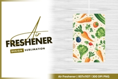 Fresh colorful vegetables seamless pattern air freshener png Product Image 1