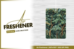 Intricate embroidered tree floral pattern air freshener Product Image 1