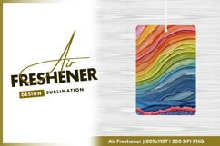 Colorful embroidered fabric textile background air freshener Product Image 1