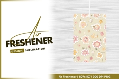 Cute floral seamless pattern with baby faces air freshener Product Image 1