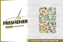 Floral pattern with leaves and flowers air freshener Product Image 1